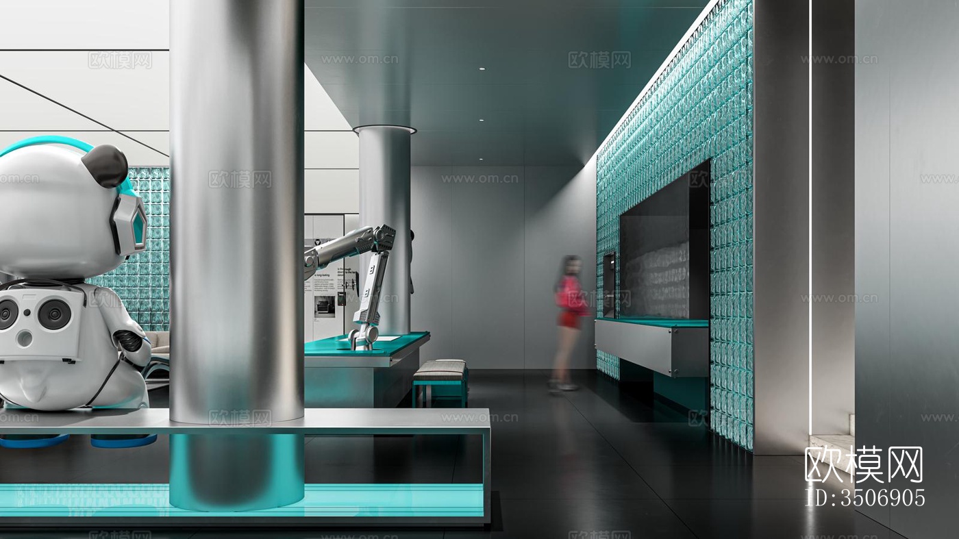 现代售楼处效果图下载（渲染图13）