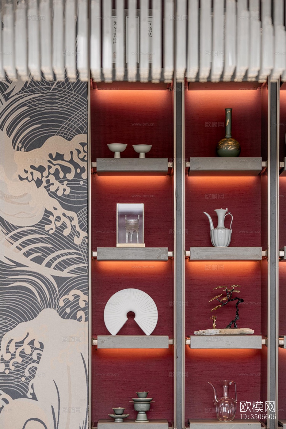 新中式售楼处效果图下载（渲染图16）