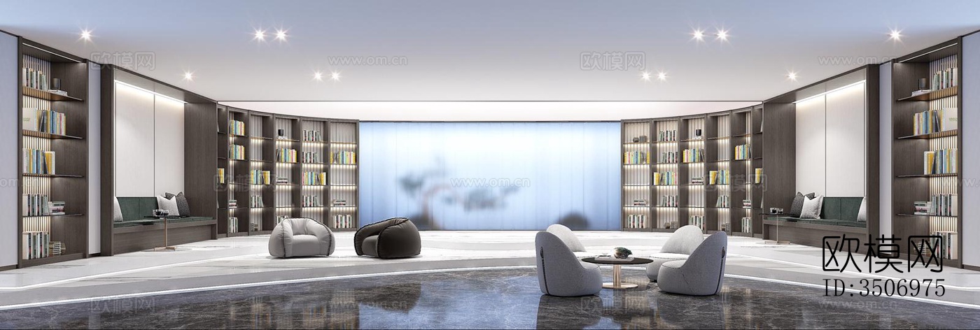 现代售楼处效果图下载（渲染图5）