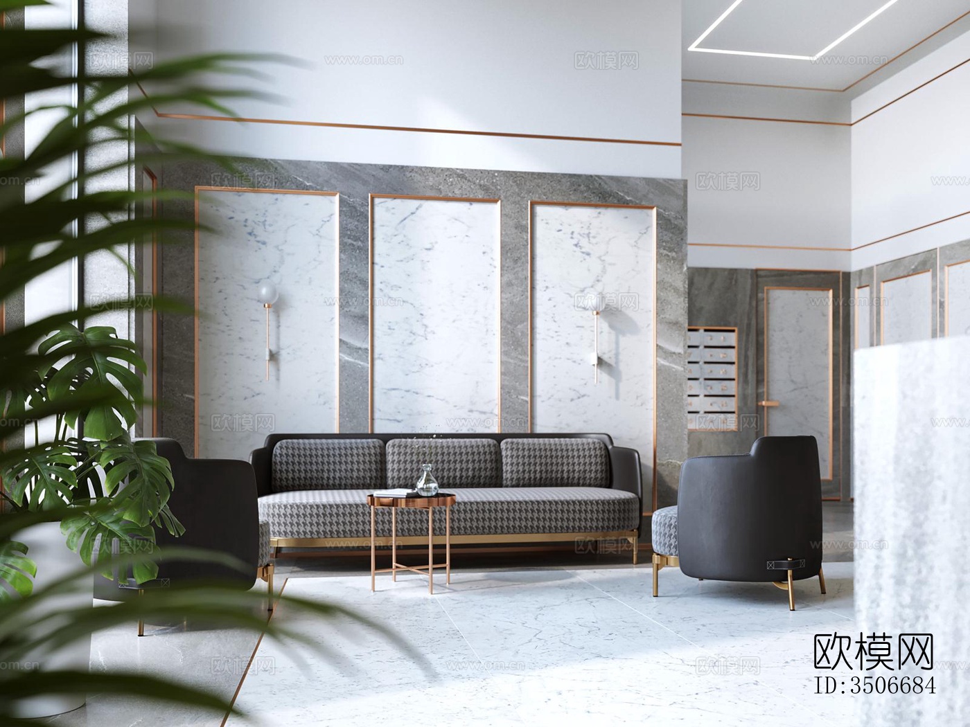 现代售楼处效果图下载（渲染图7）