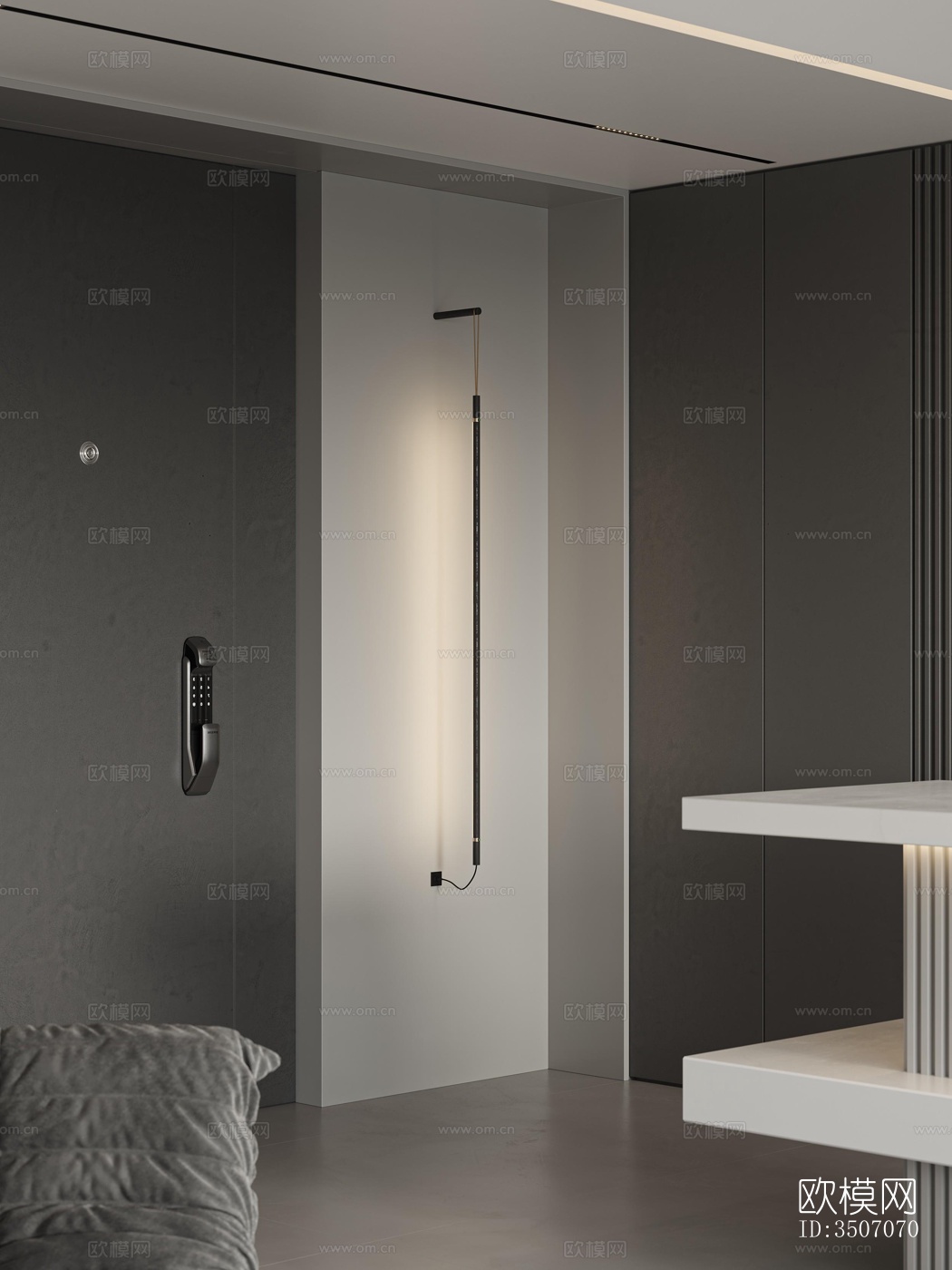 现代大平层效果图下载（渲染图20）