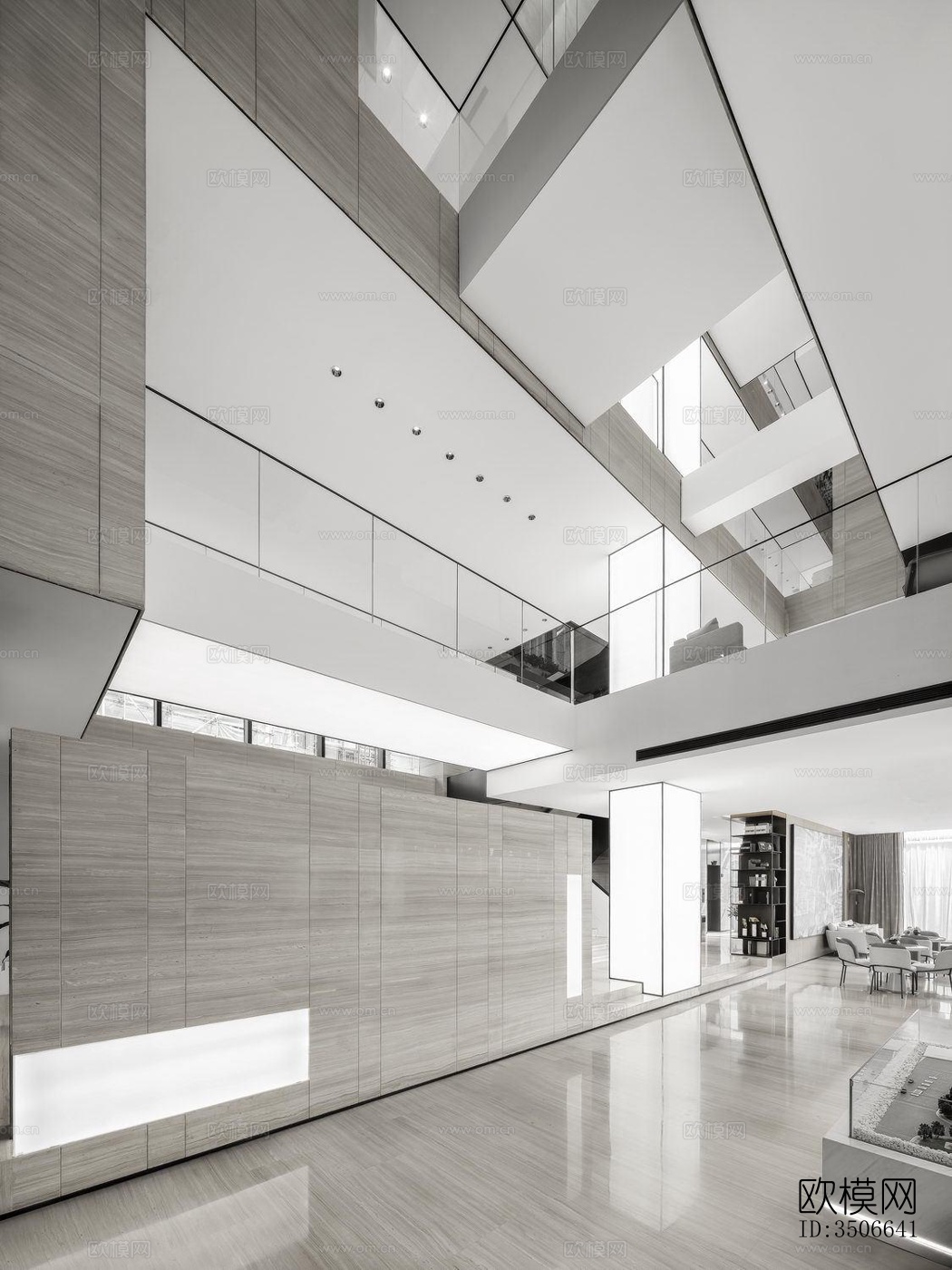 现代售楼处效果图下载（渲染图12）