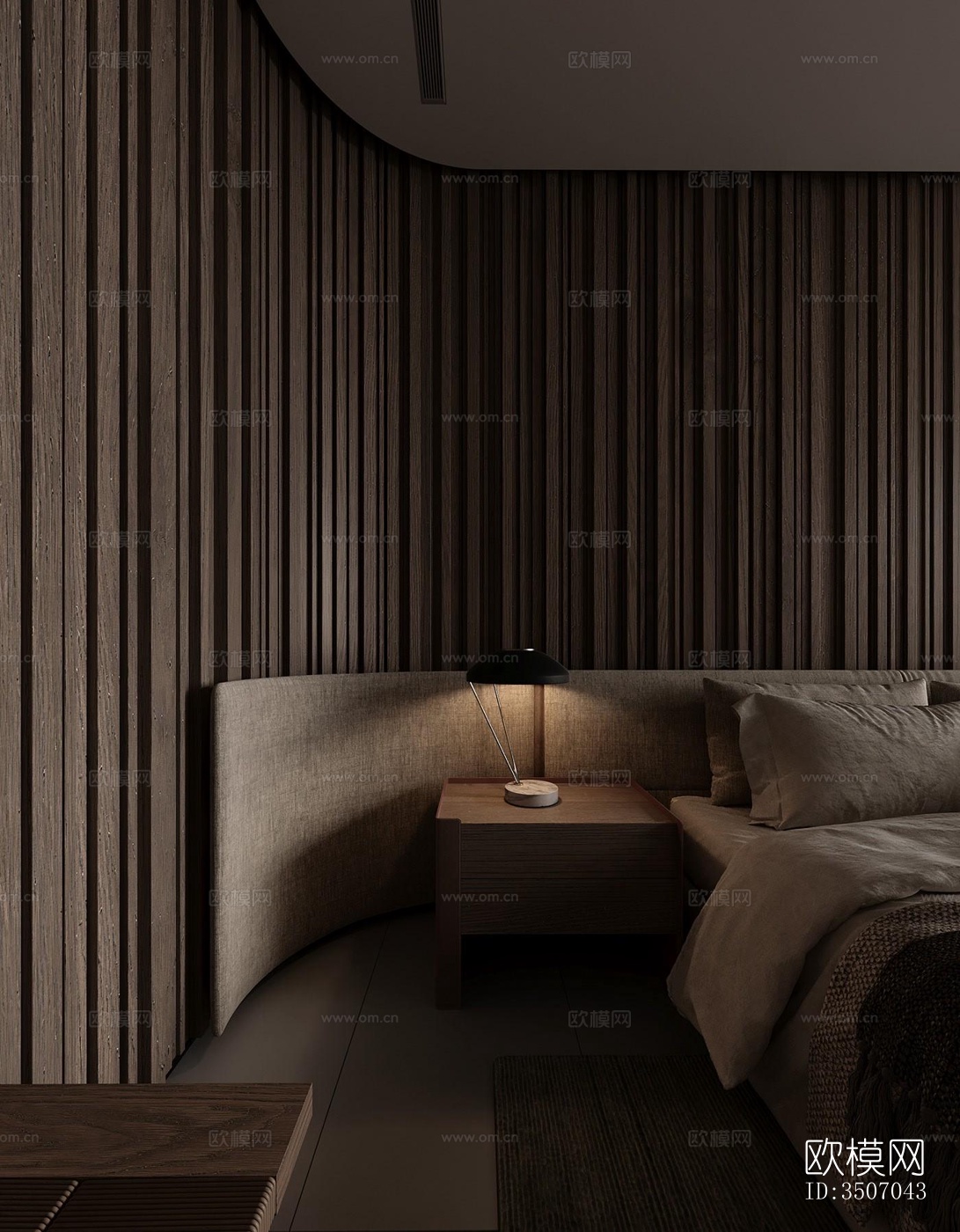 现代大平层效果图下载（渲染图5）