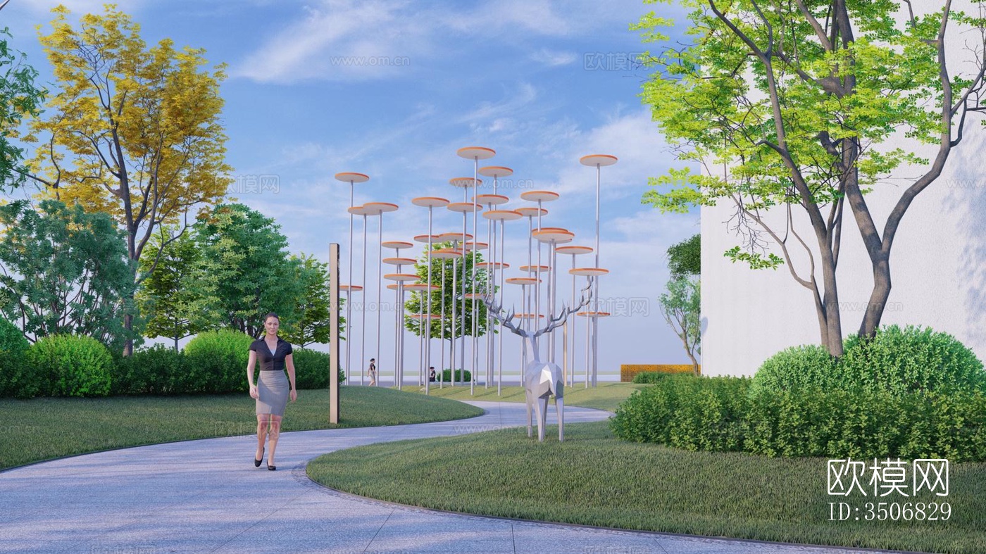 现代售楼处效果图下载（渲染图8）