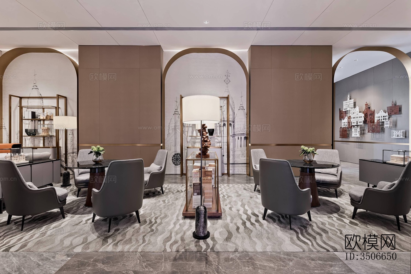 现代售楼处效果图下载（渲染图5）