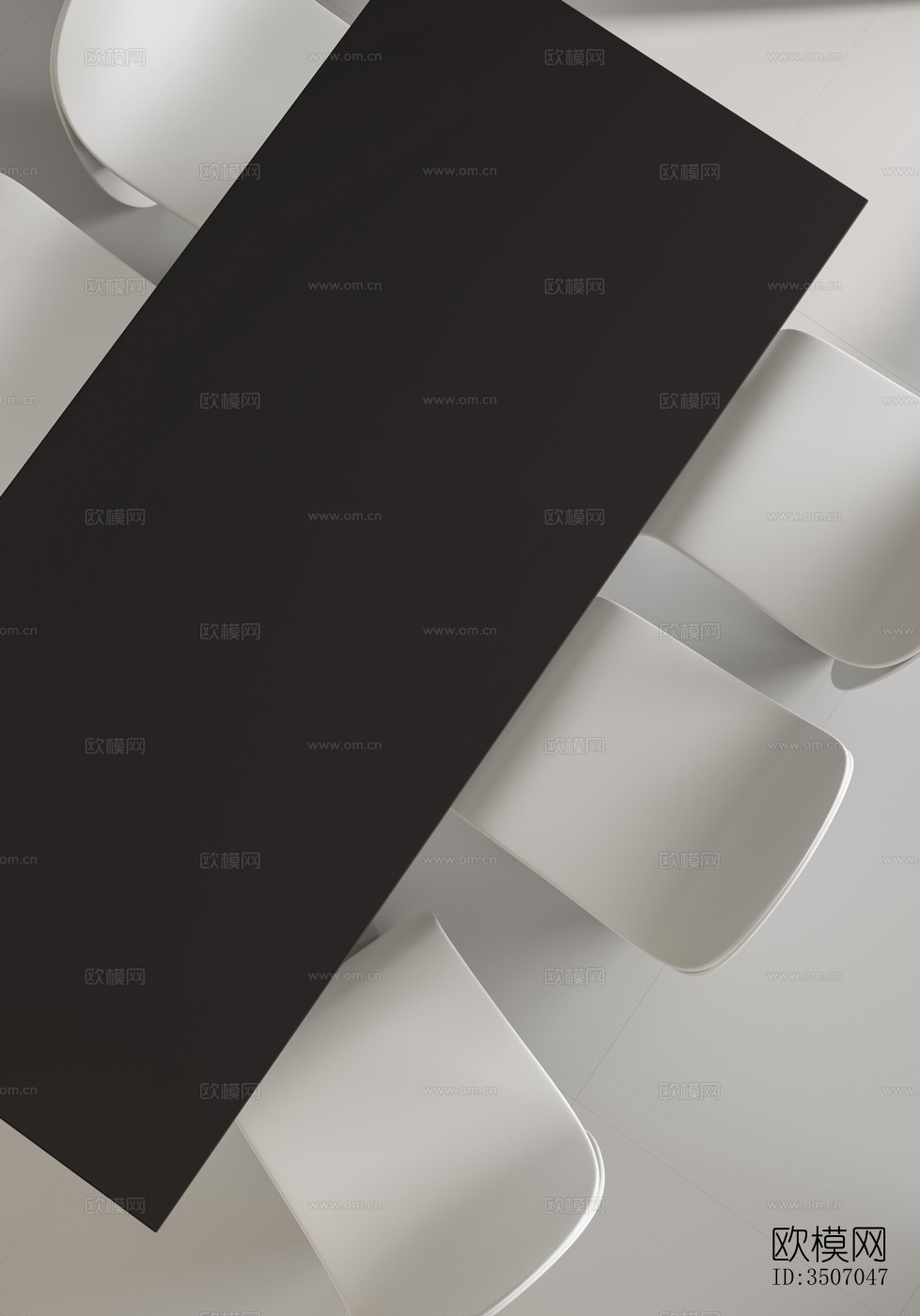 现代大平层效果图下载（渲染图6）