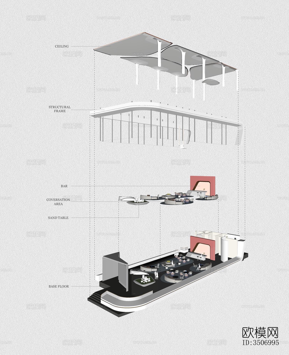 现代售楼处效果图下载（渲染图11）