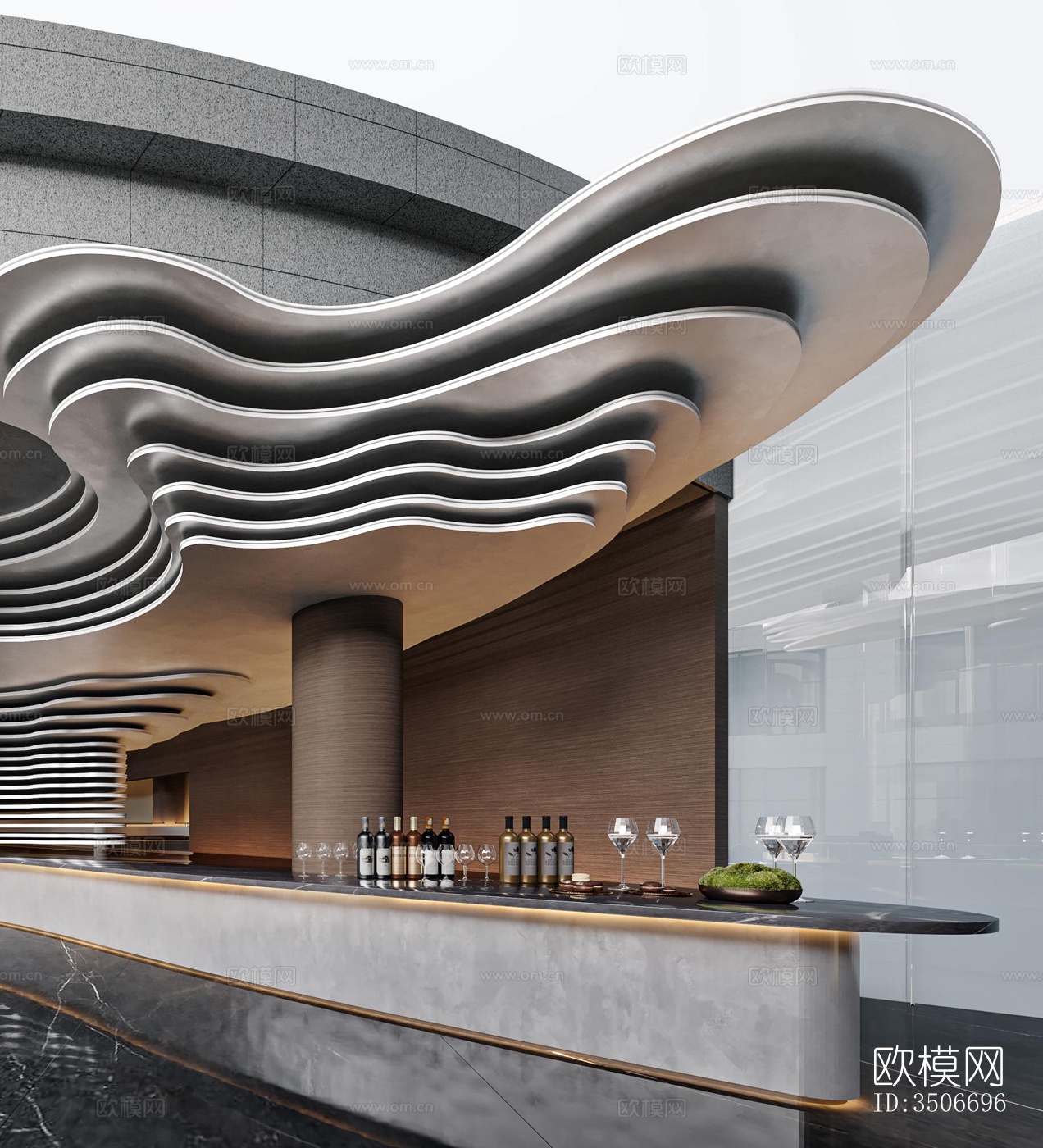 现代售楼处效果图下载（渲染图6）