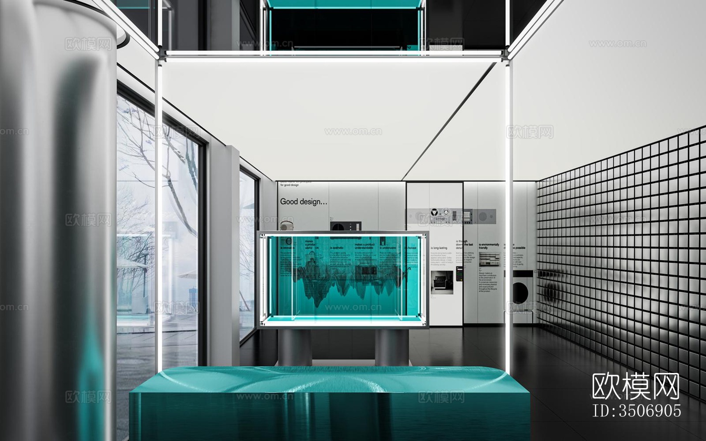 现代售楼处效果图下载（渲染图8）