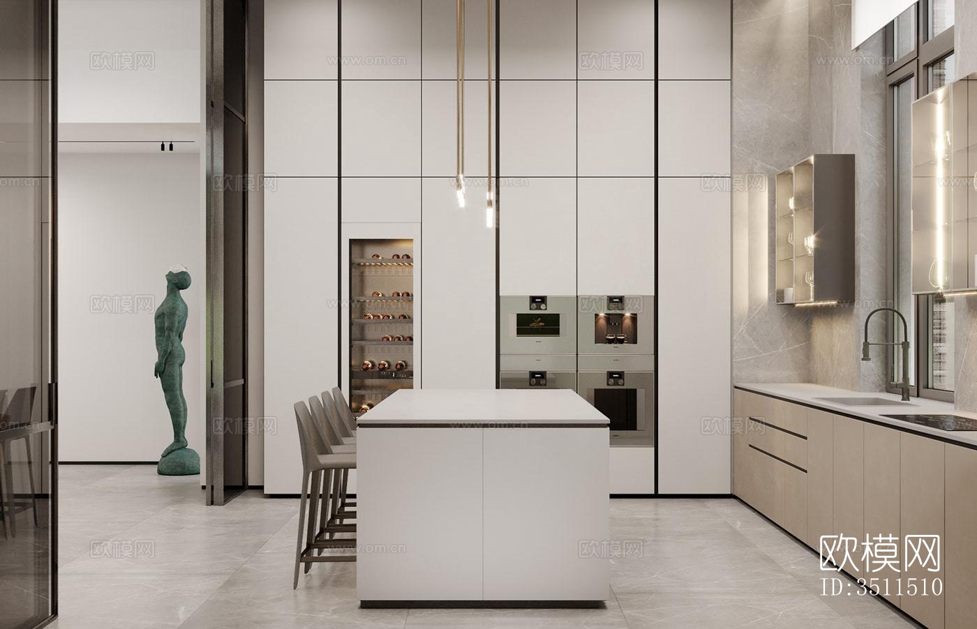 现代别墅效果图下载（渲染图10）