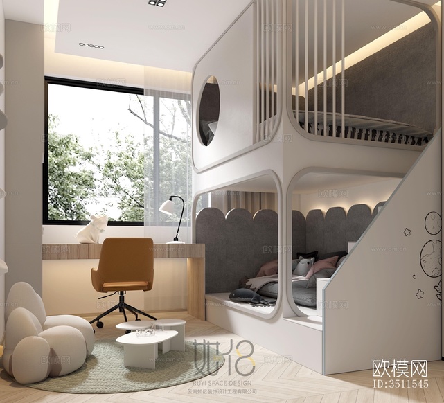 現(xiàn)代復(fù)式效果圖下載(渲染圖3)