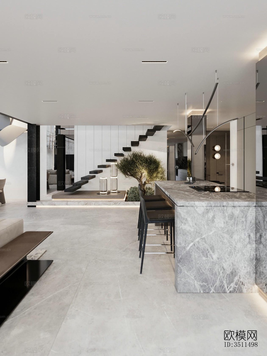 现代别墅效果图下载（渲染图19）