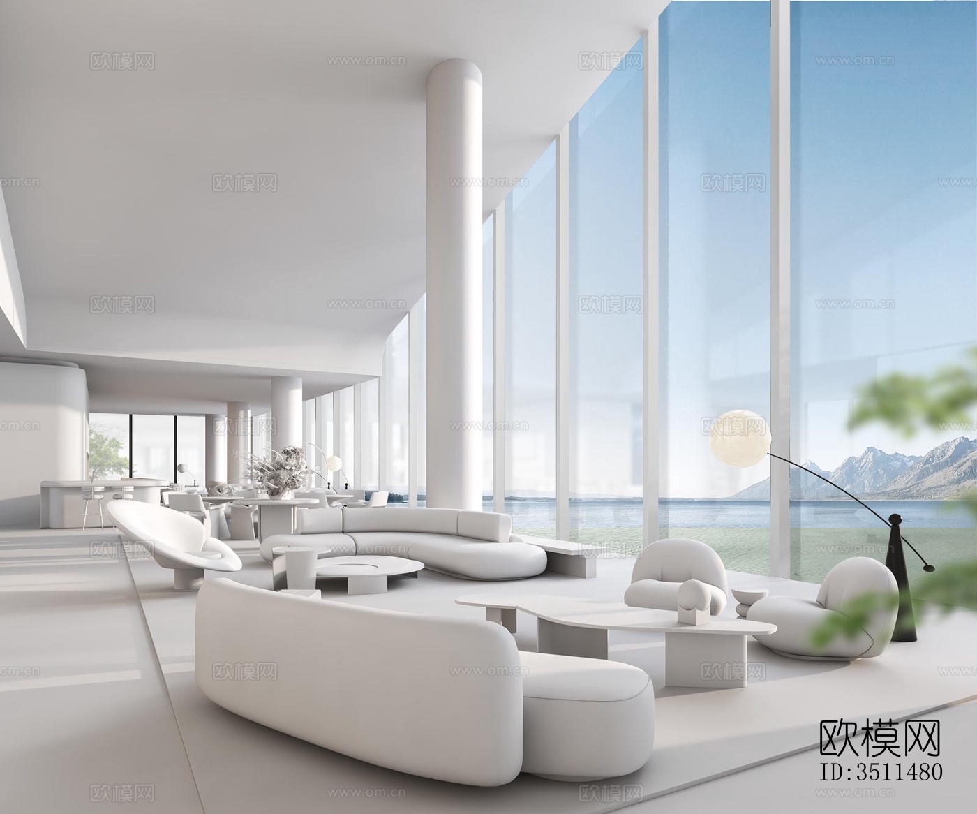 现代售楼处效果图下载（渲染图8）