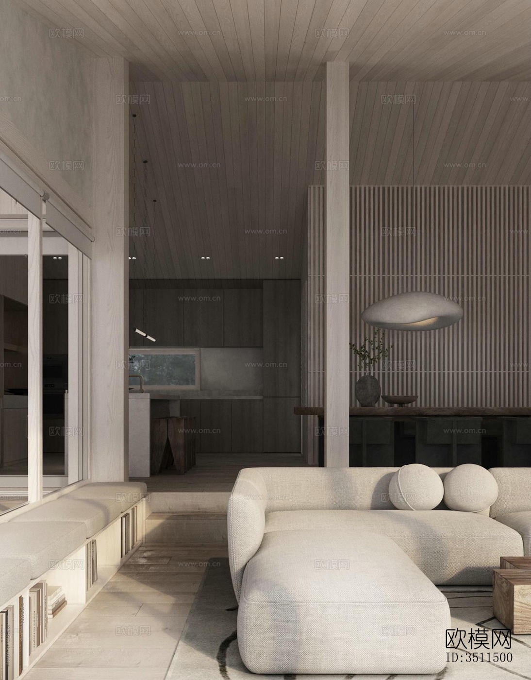 现代别墅效果图下载（渲染图1）