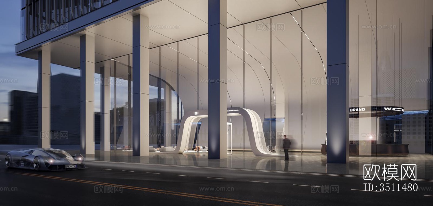 现代售楼处效果图下载（渲染图11）