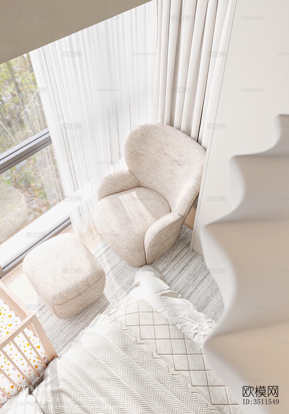 现代复式效果图下载（渲染图7）