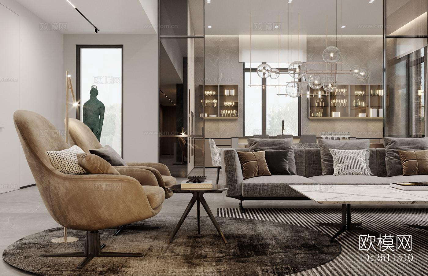 现代别墅效果图下载（渲染图17）