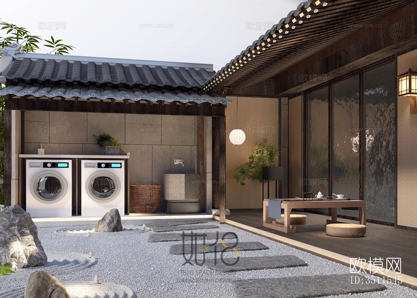 現(xiàn)代復(fù)式效果圖下載(渲染圖10)