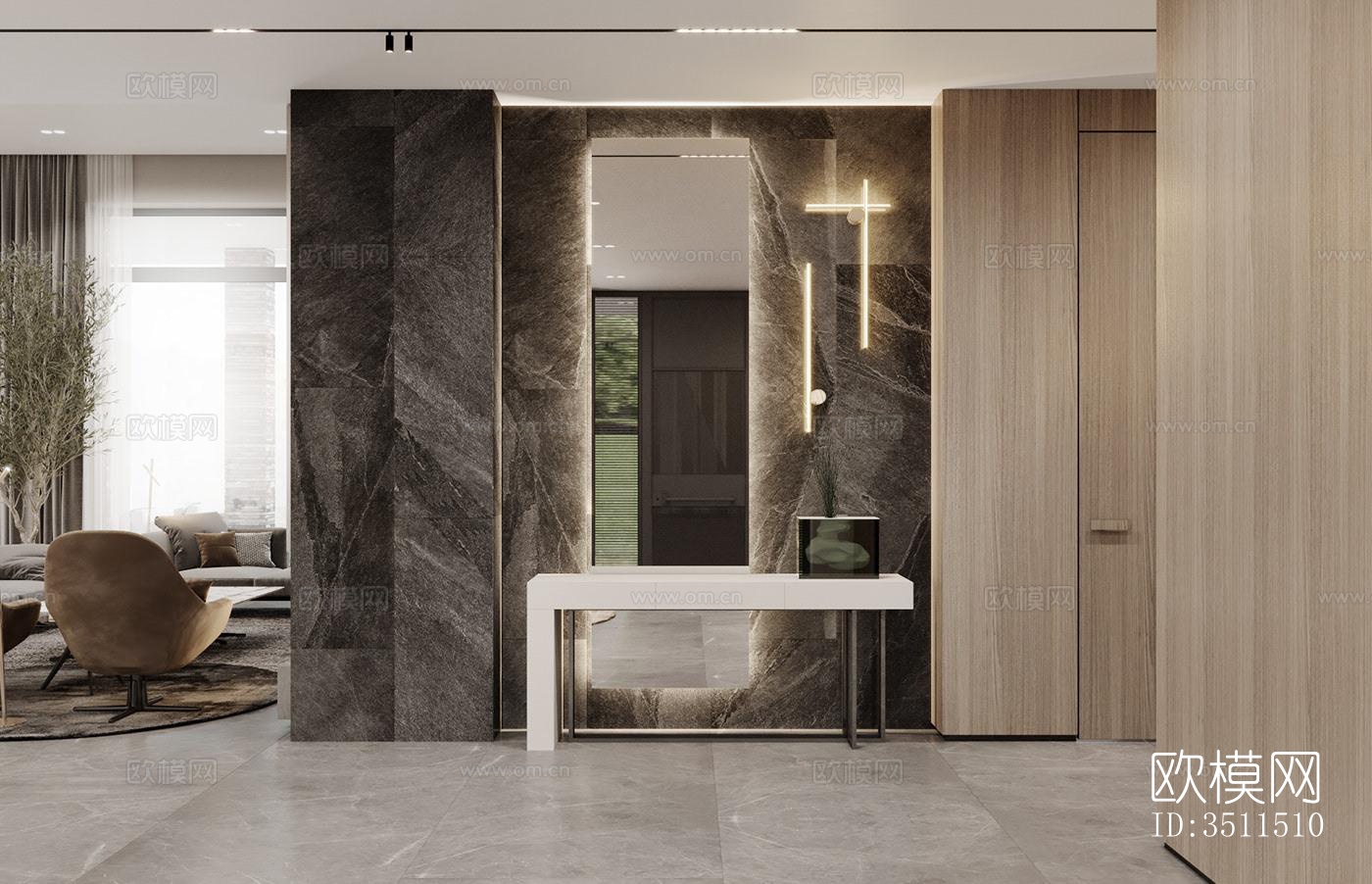 现代别墅效果图下载（渲染图1）