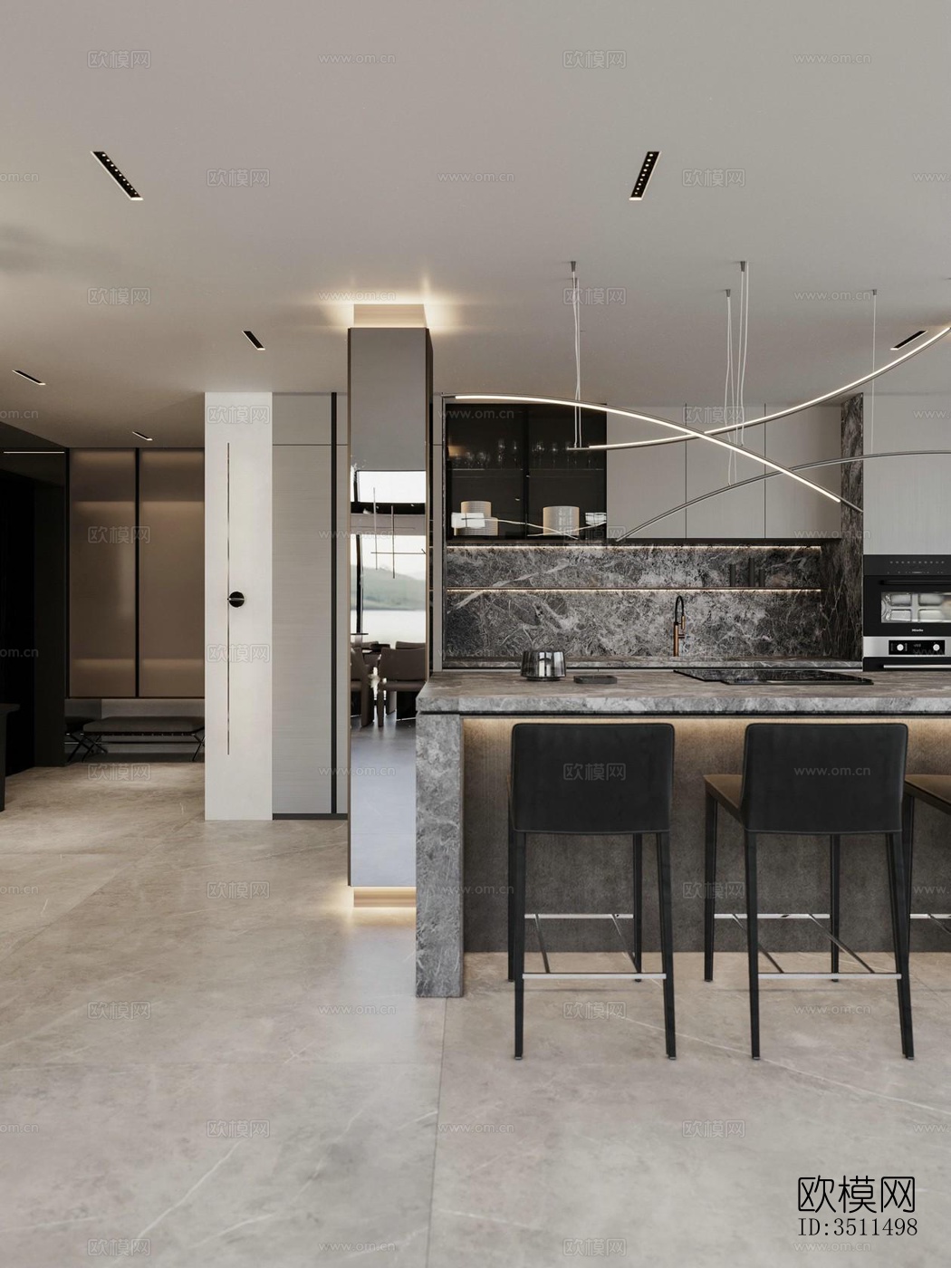 现代别墅效果图下载（渲染图16）