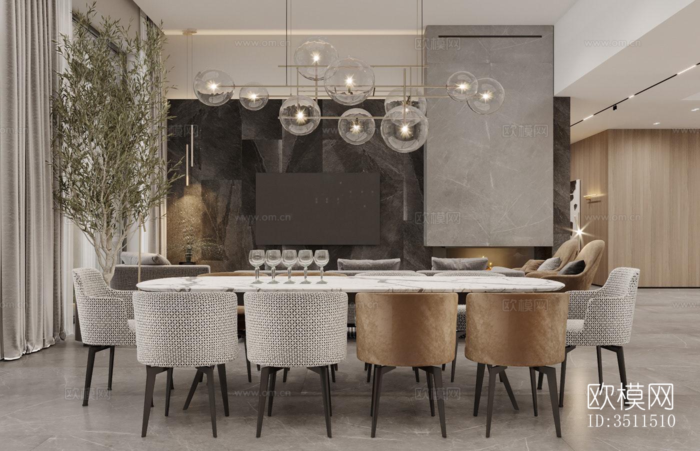 现代别墅效果图下载（渲染图6）