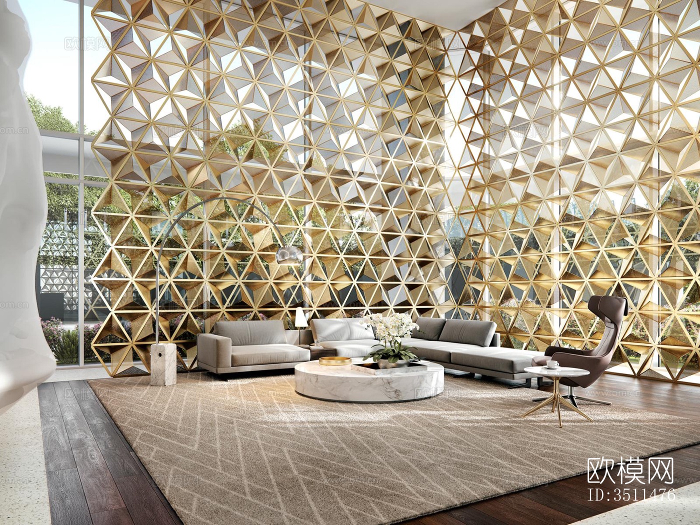 现代售楼处效果图下载（渲染图4）