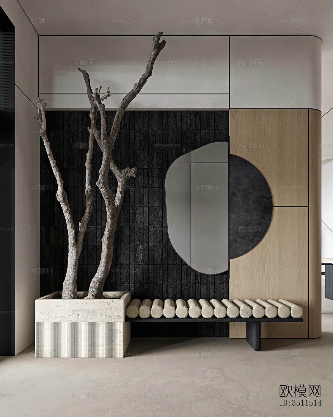 现代别墅效果图下载（渲染图1）