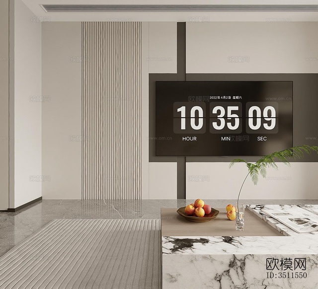 現(xiàn)代復(fù)式效果圖下載(渲染圖7)
