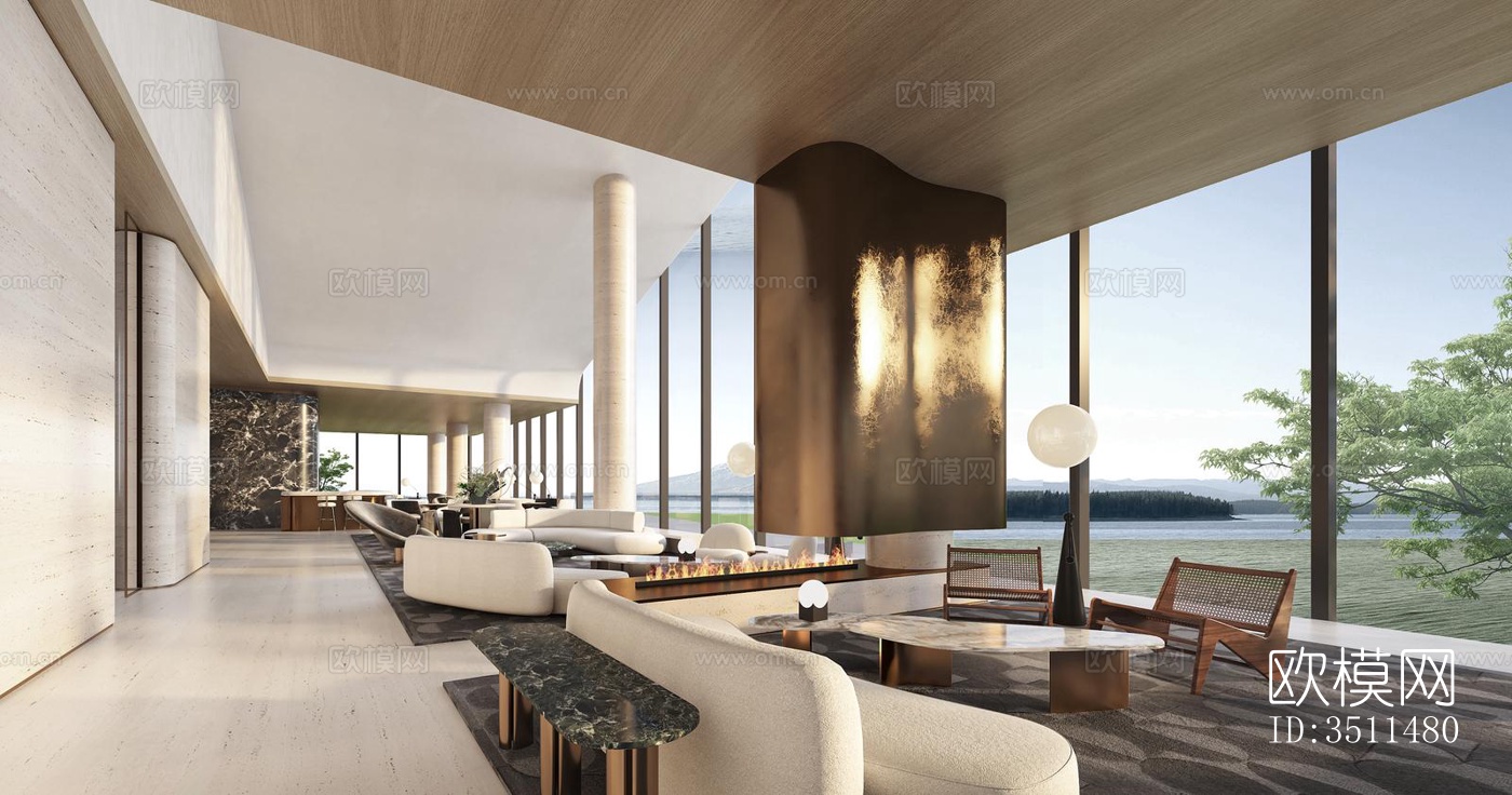 现代售楼处效果图下载（渲染图12）