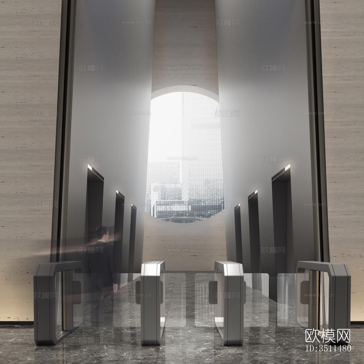 现代售楼处效果图下载（渲染图7）