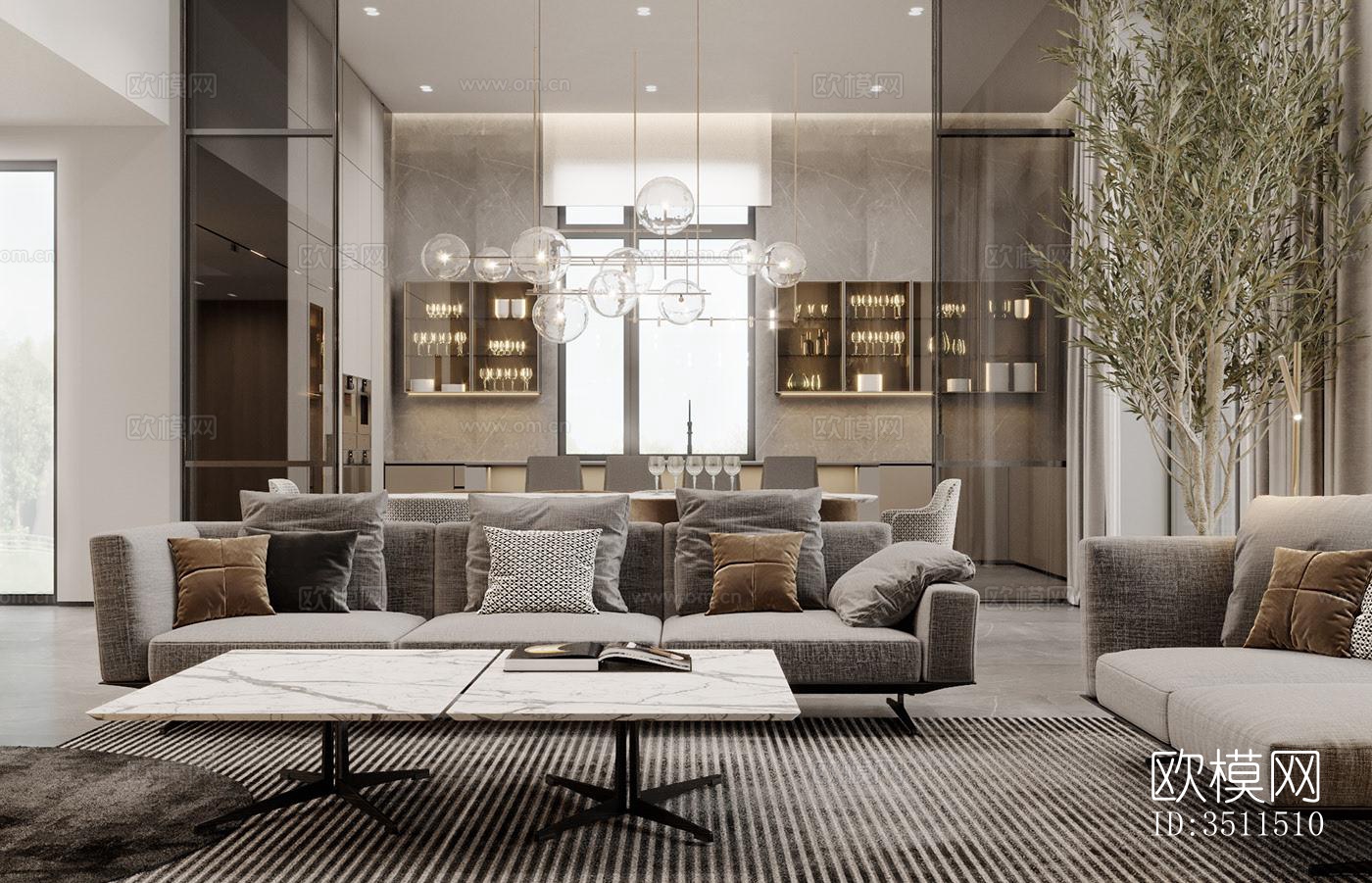 现代别墅效果图下载（渲染图18）