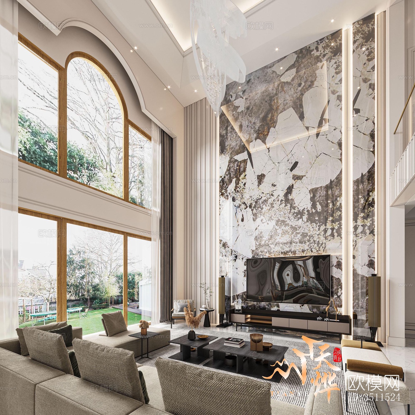 现代别墅效果图下载（渲染图20）