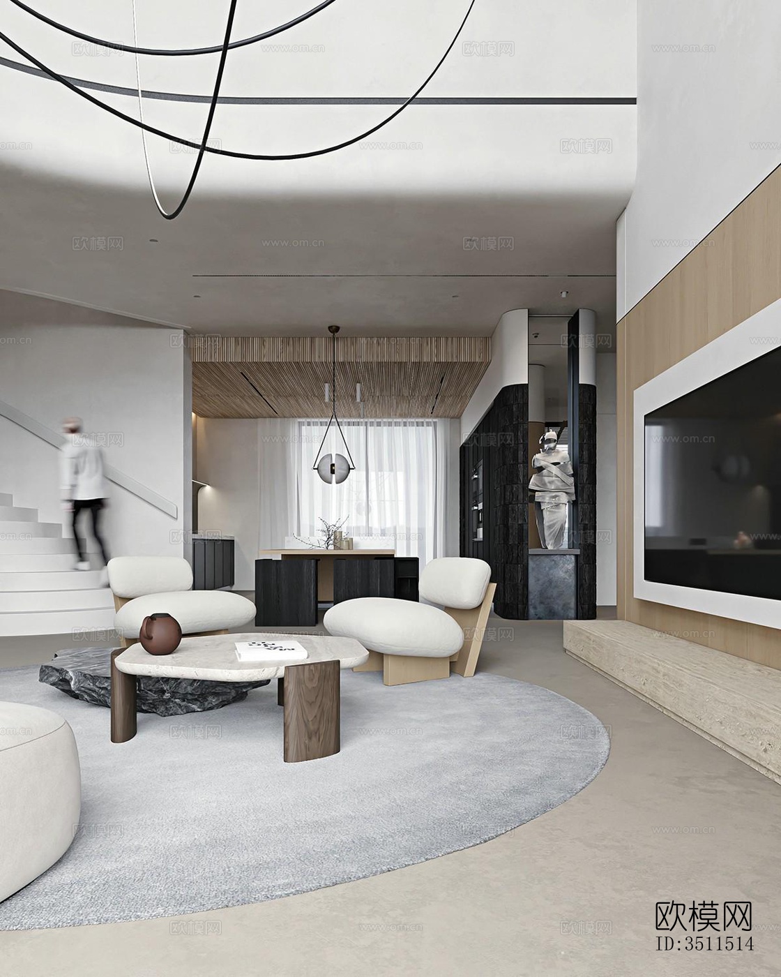 现代别墅效果图下载（渲染图15）