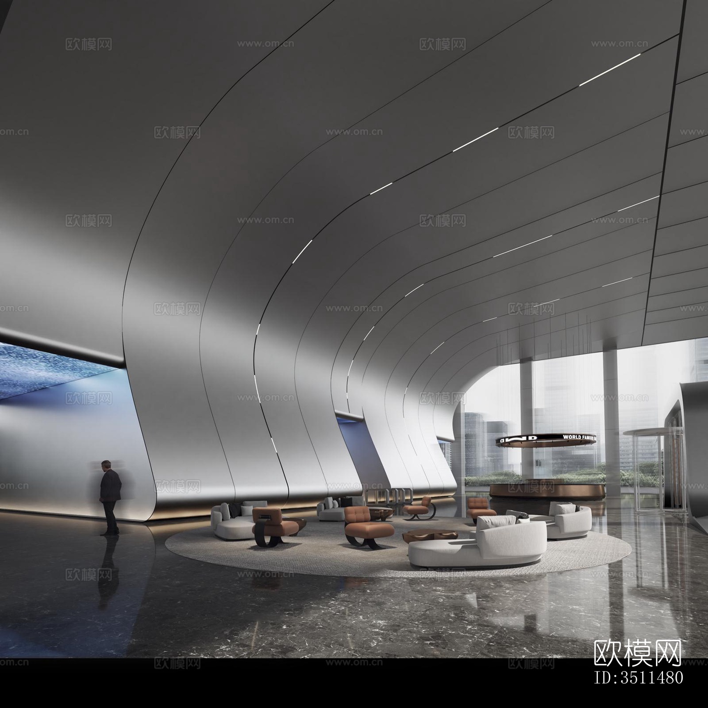 现代售楼处效果图下载（渲染图5）