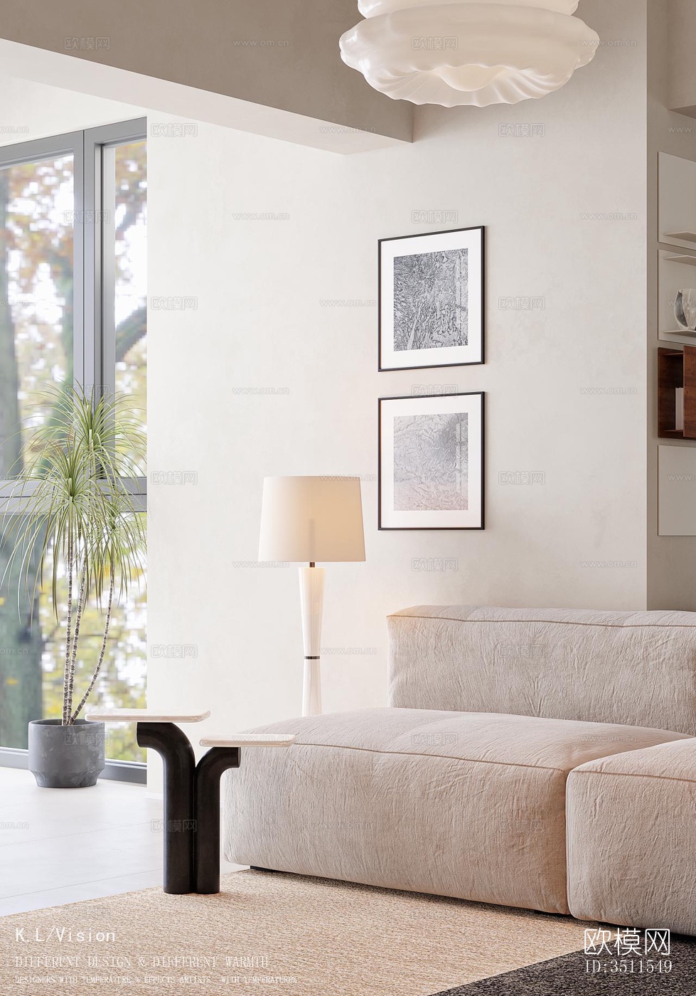 现代复式效果图下载（渲染图12）