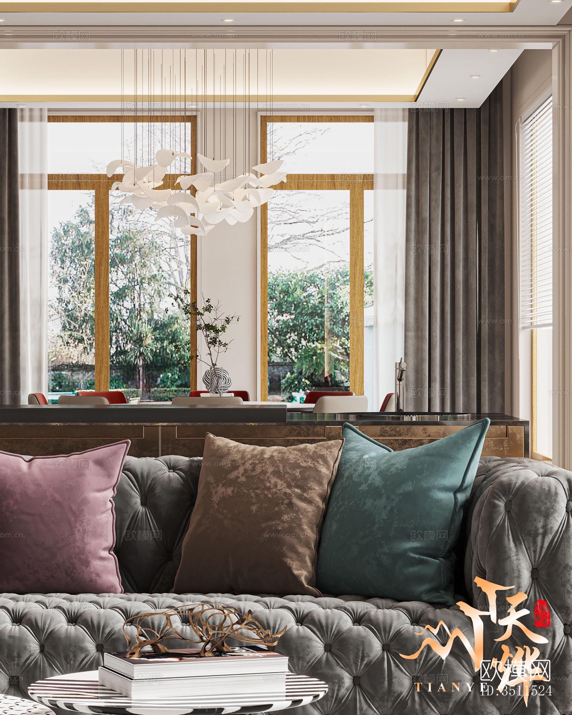 现代别墅效果图下载（渲染图12）