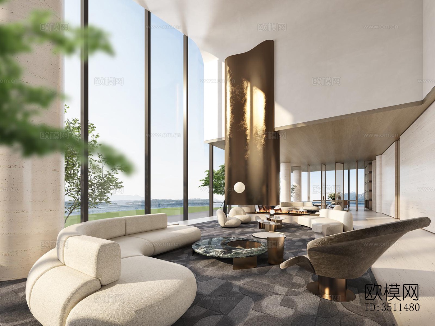 现代售楼处效果图下载（渲染图16）