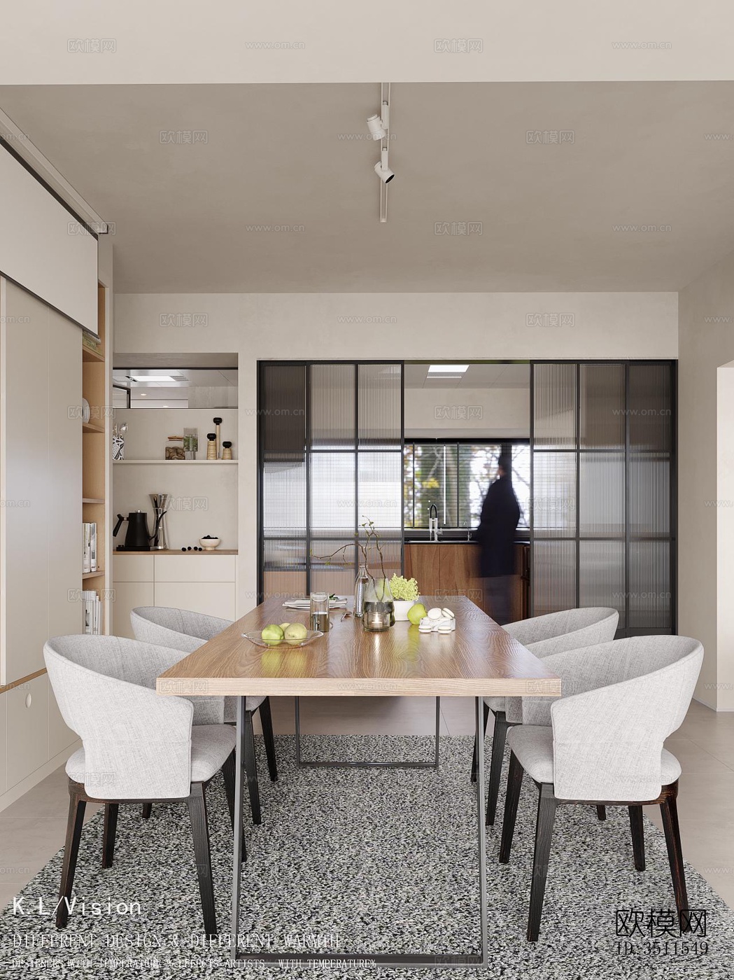 现代复式效果图下载（渲染图15）