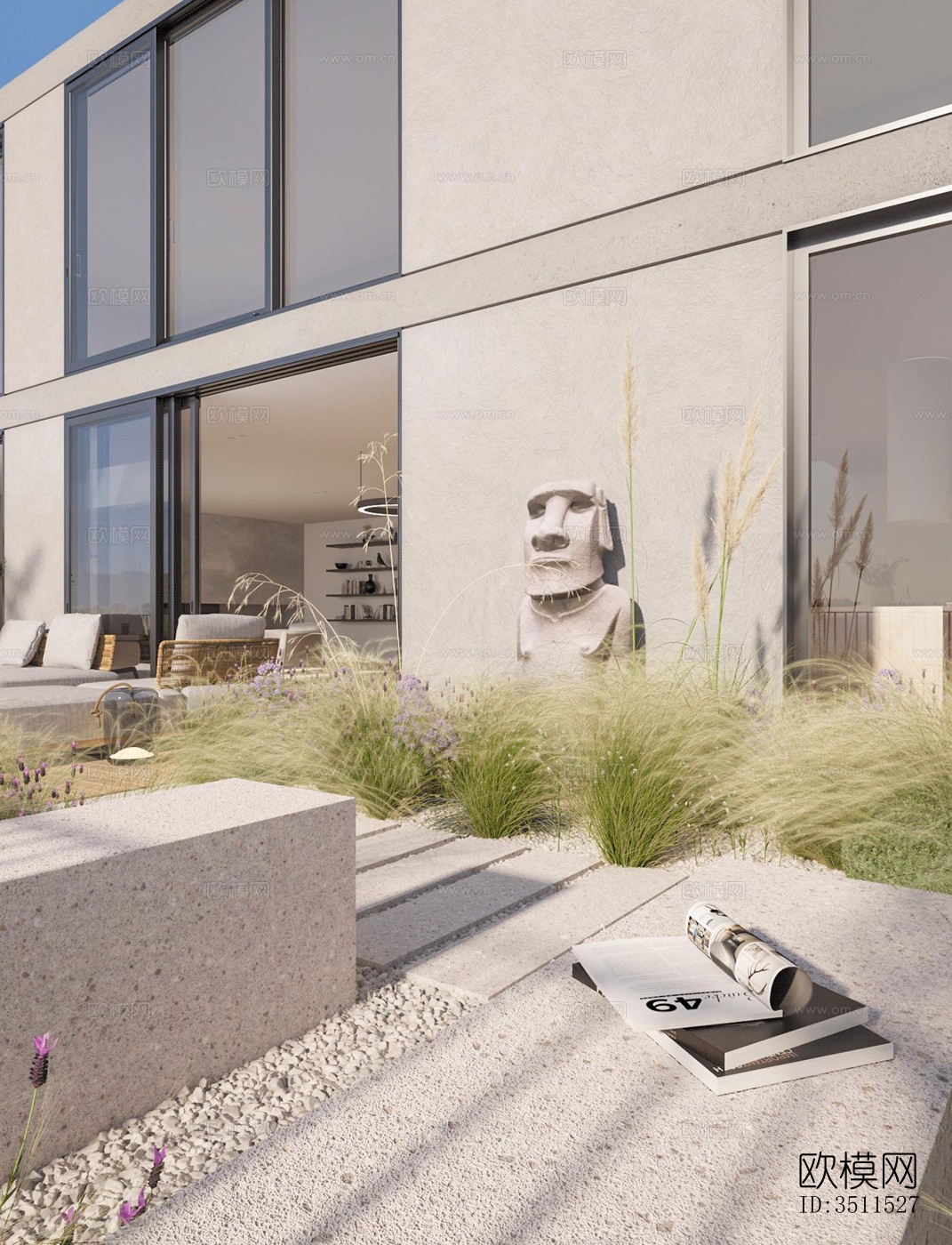 现代别墅效果图下载（渲染图14）