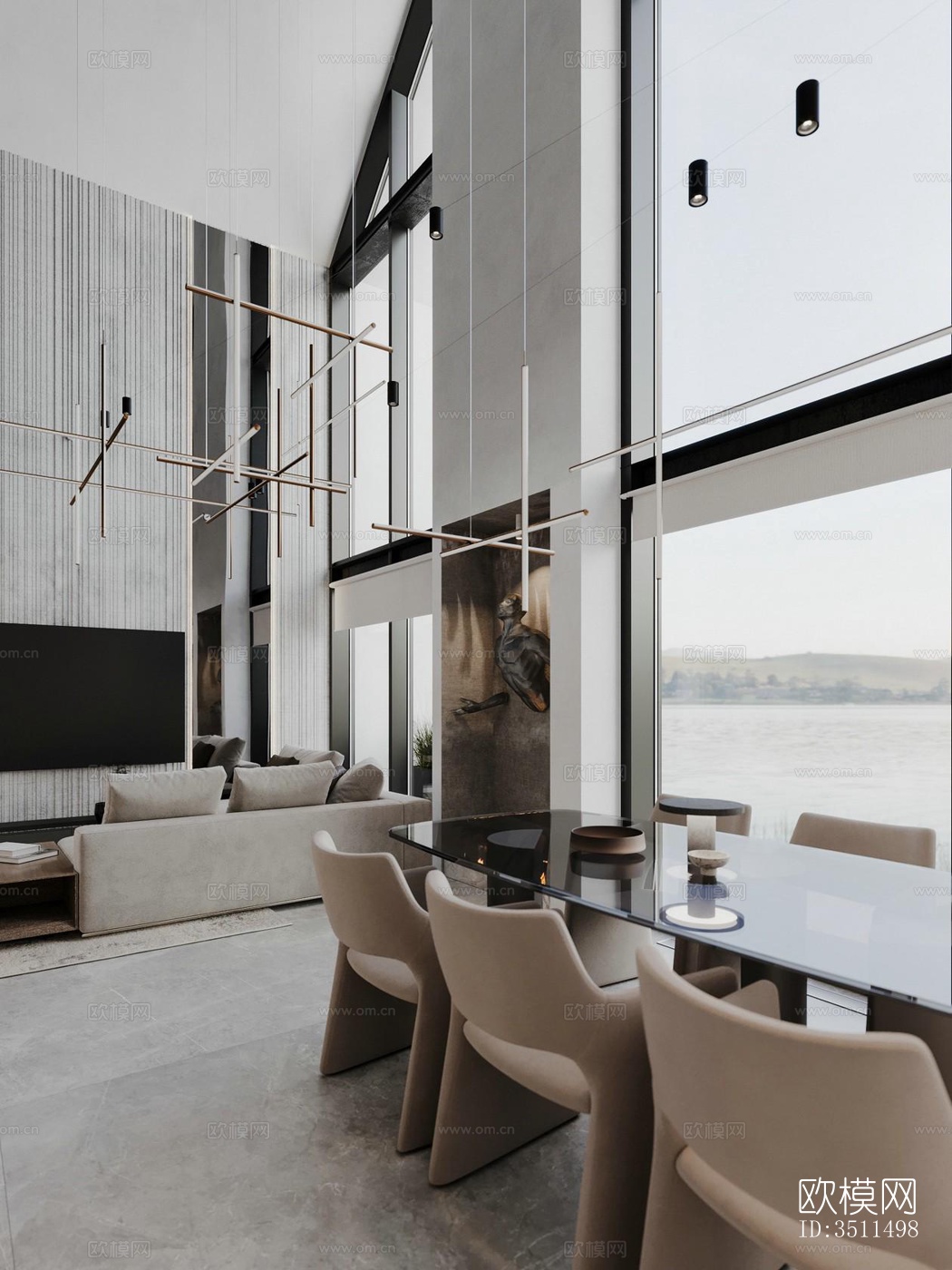 现代别墅效果图下载（渲染图20）