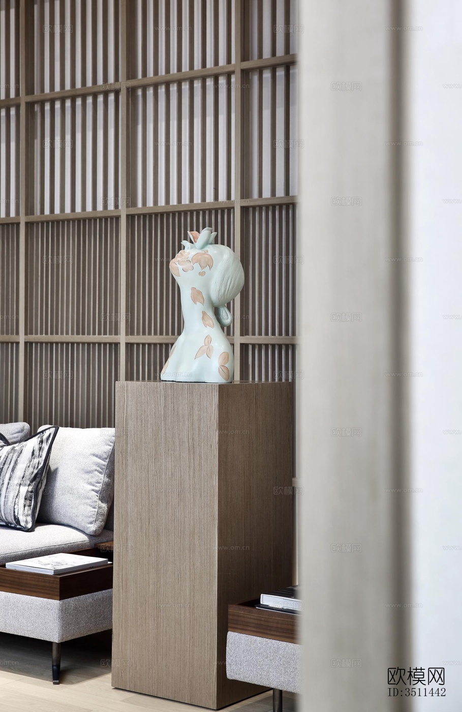 新中式售楼处效果图下载（渲染图15）