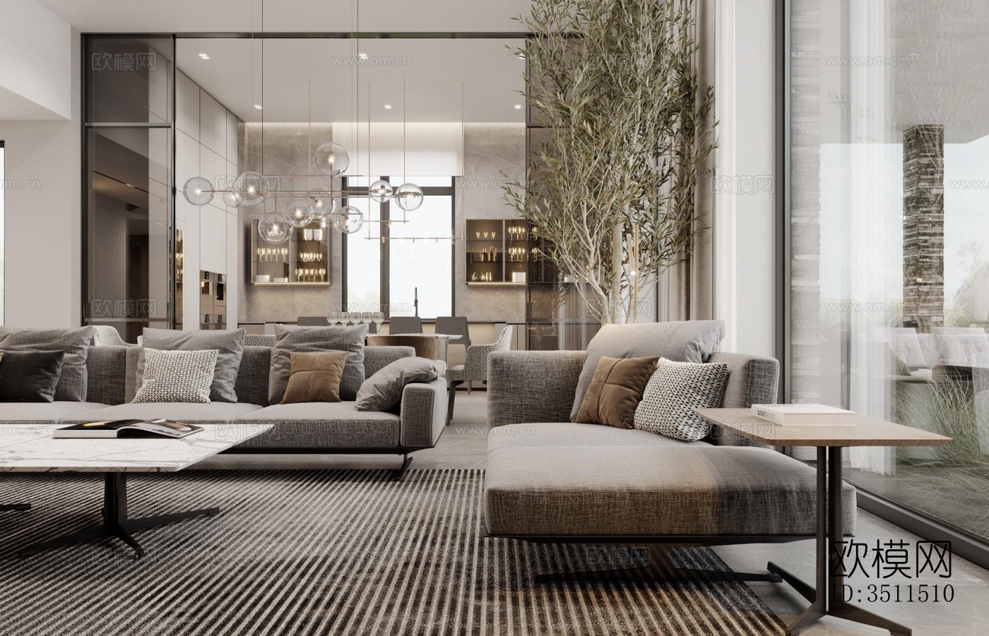 现代别墅效果图下载（渲染图16）