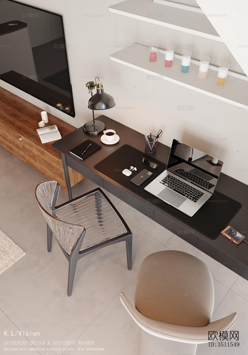 现代复式效果图下载（渲染图18）