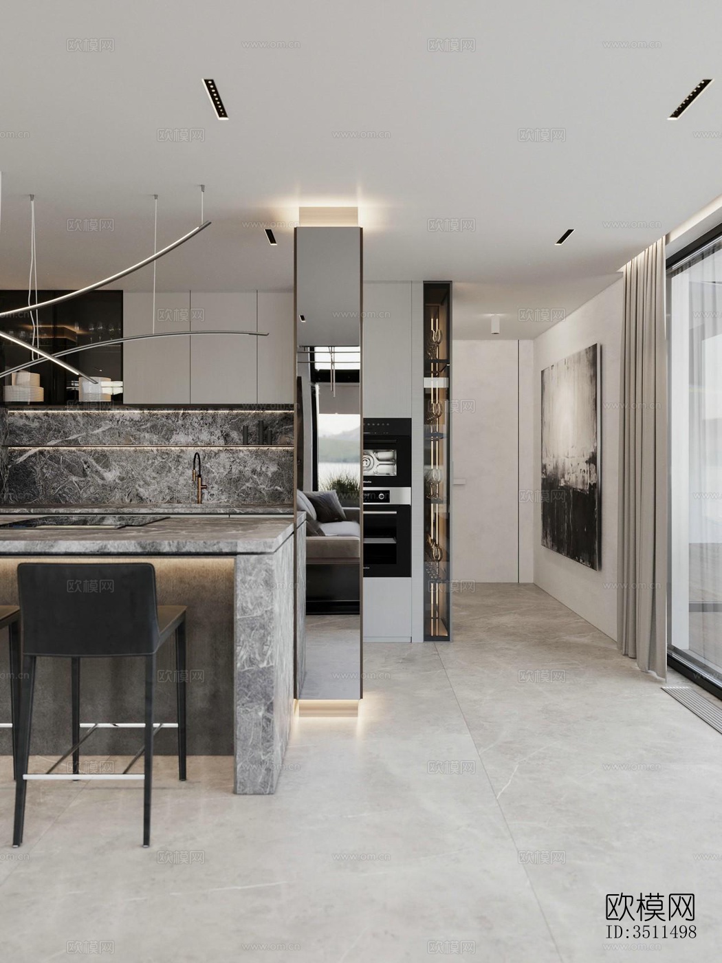 现代别墅效果图下载（渲染图18）