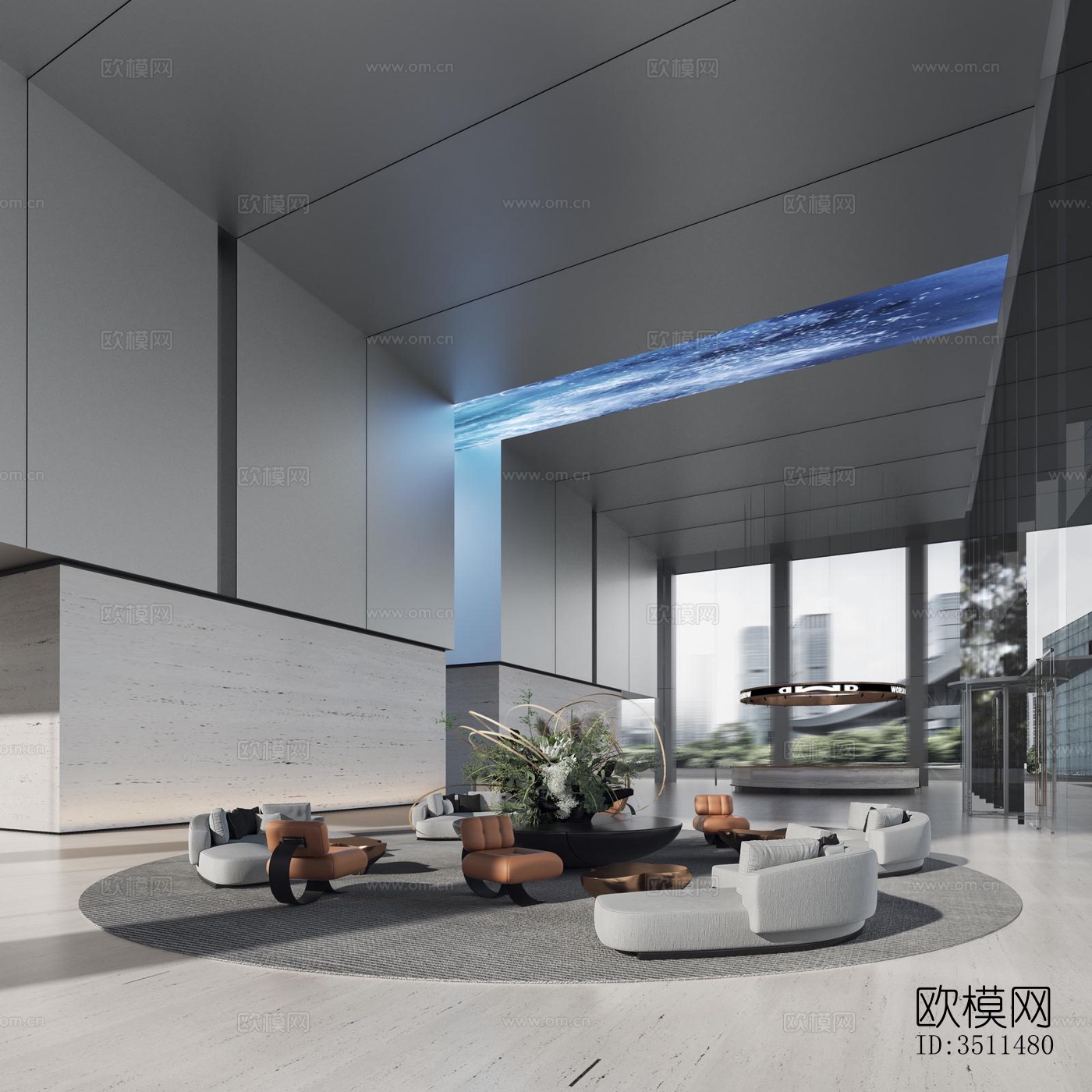 现代售楼处效果图下载（渲染图17）