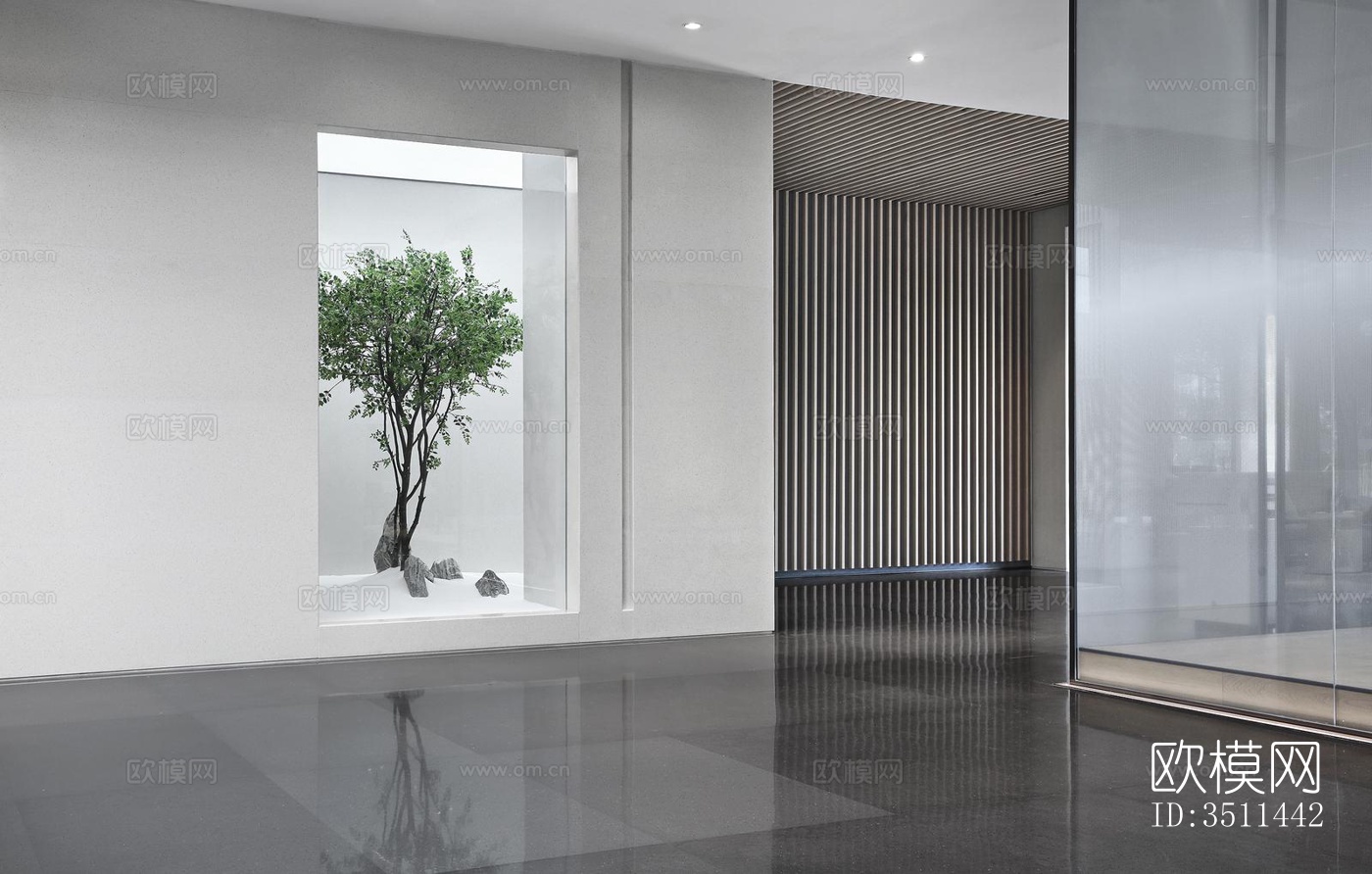 新中式售楼处效果图下载（渲染图10）