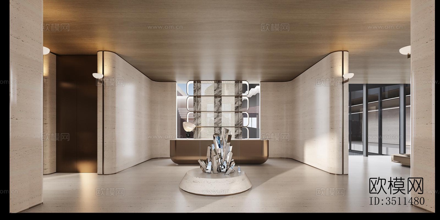 现代售楼处效果图下载（渲染图10）
