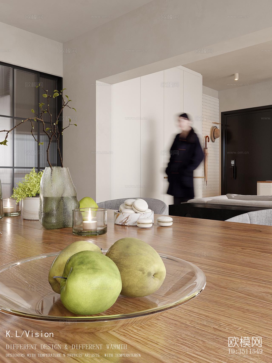 现代复式效果图下载（渲染图14）