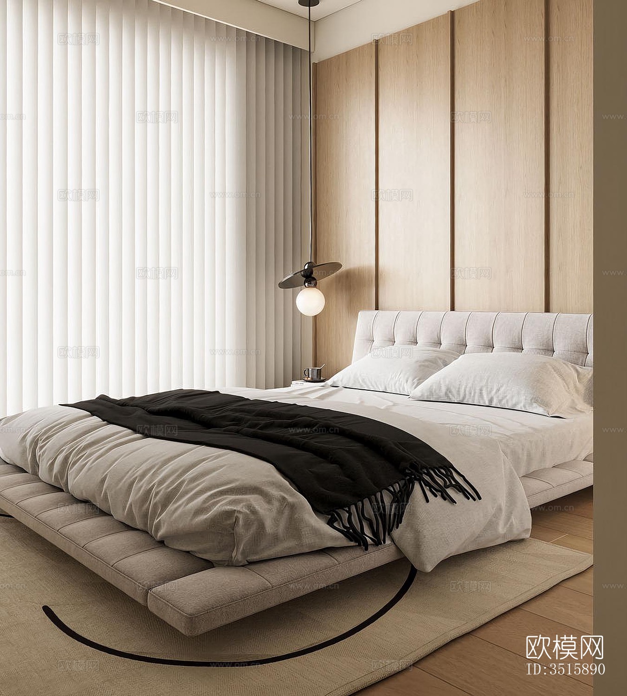 现代平层效果图下载（渲染图5）