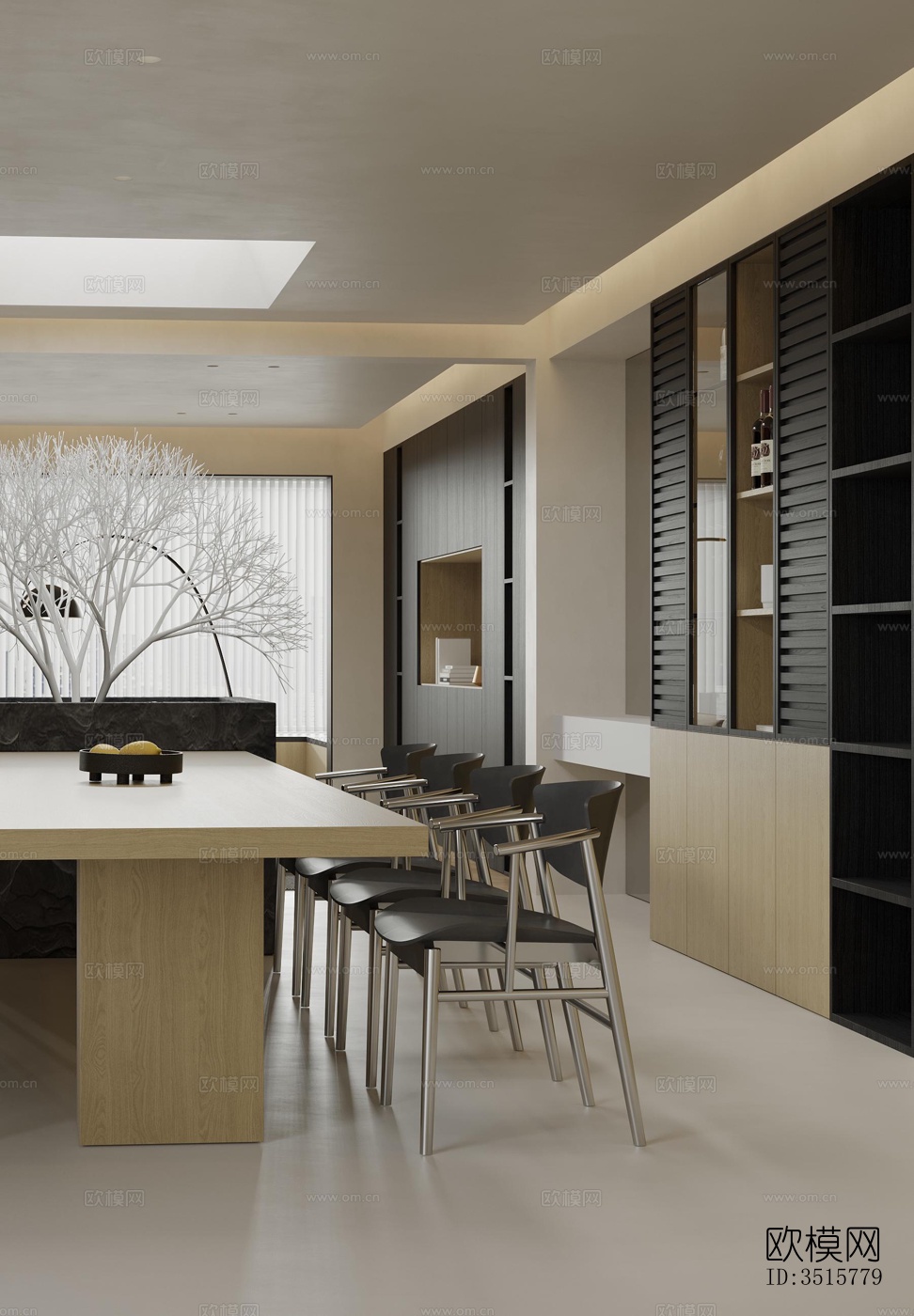 现代平层效果图下载（渲染图6）